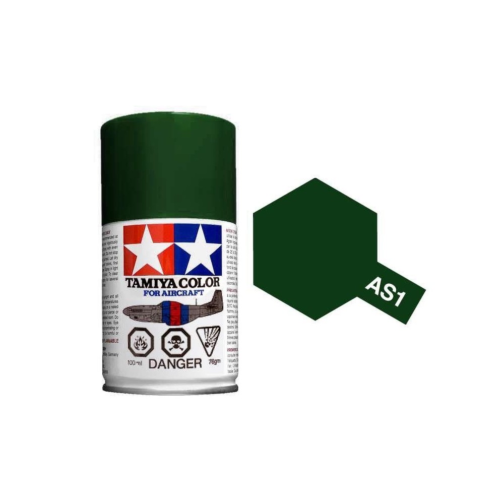 Peinture bombe Vert Foncé Marine Jap. AS1 Tamiya Tamiya 86501 - 1