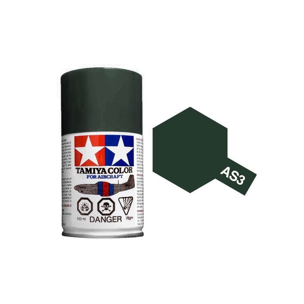 Peinture bombe Gris Vert Luftwaffe AS3 Tamiya Tamiya 86503 - 1