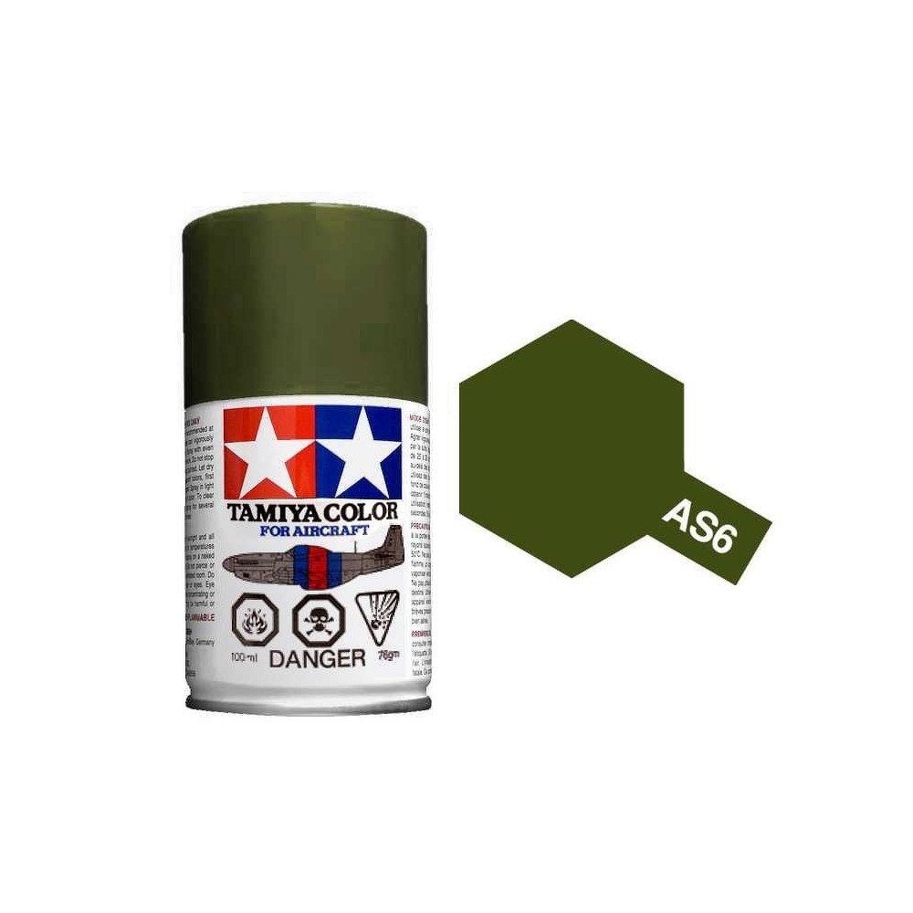 Peinture bombe Vert Olive Terne USAAF AS6 Tamiya Tamiya 86506 - 1
