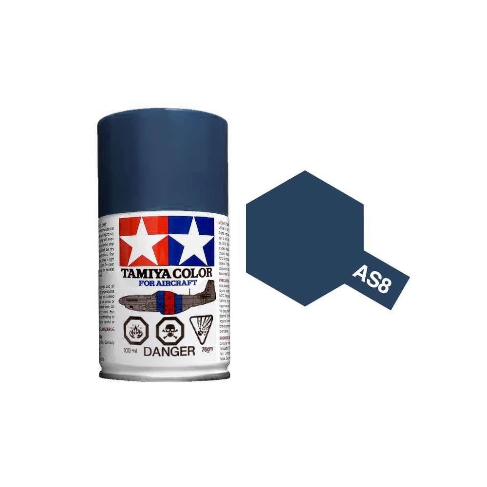 Peinture bombe Bleu Foncé US Navy AS8 Tamiya Tamiya 86508 - 1