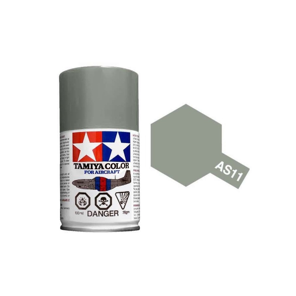 Peinture bombe Gris Mer Moyen RAF AS11 Tamiya Tamiya 86511 - 1