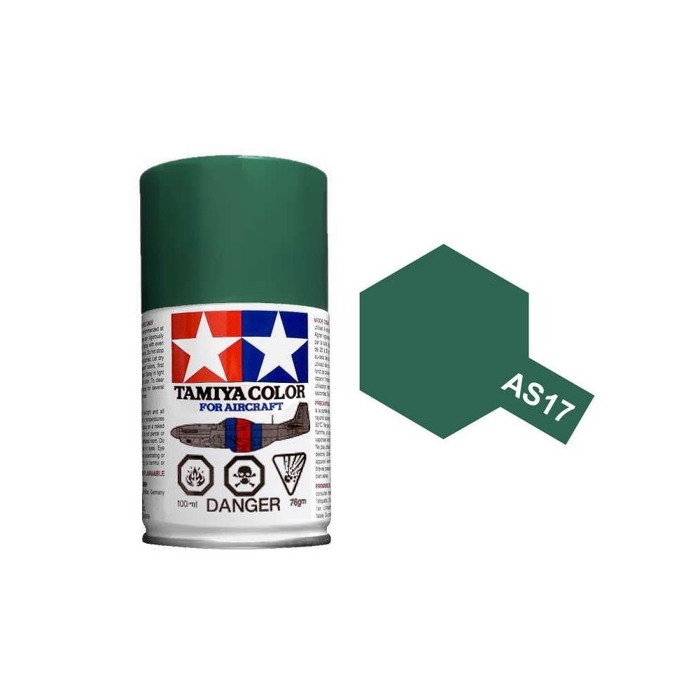 Peinture bombe Vert Armée Jap. AS17 Tamiya Tamiya 86517 - 1