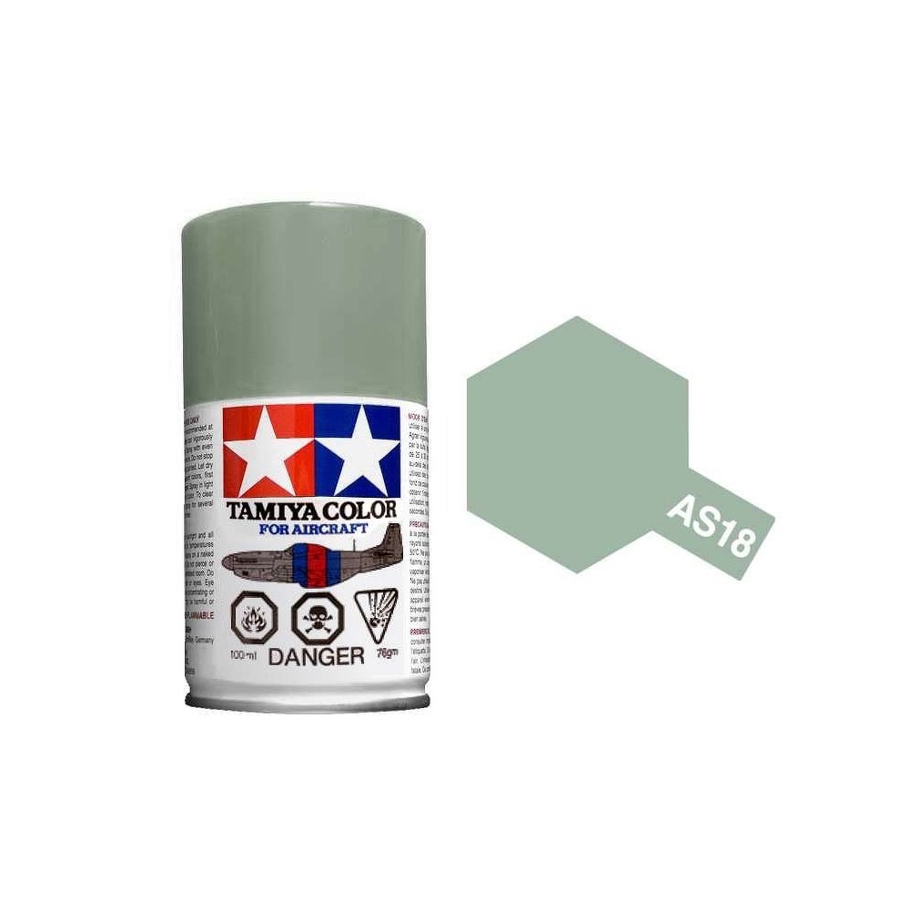 Peinture bombe Gris Clair Armée Jap. AS18 Tamiya Tamiya 86518 - 1