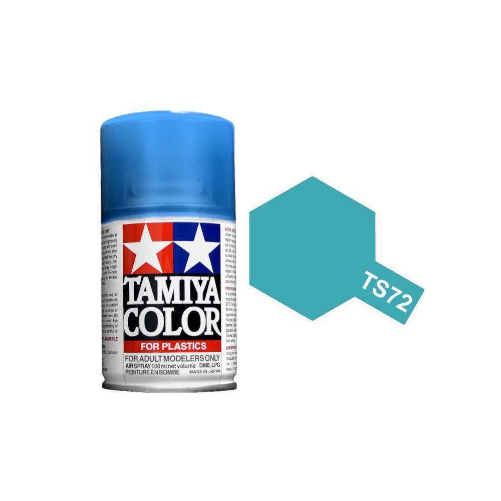 Peinture bombe Bleu translucide TS72 Tamiya Tamiya 85072 - 1