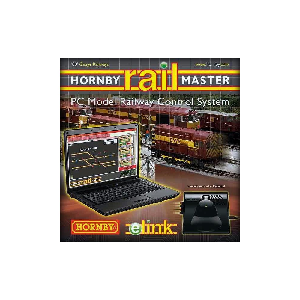 Hornby R8312 Central numérique digital Elink avec logiciel Railmaster Hornby Hornby R8312P - 1