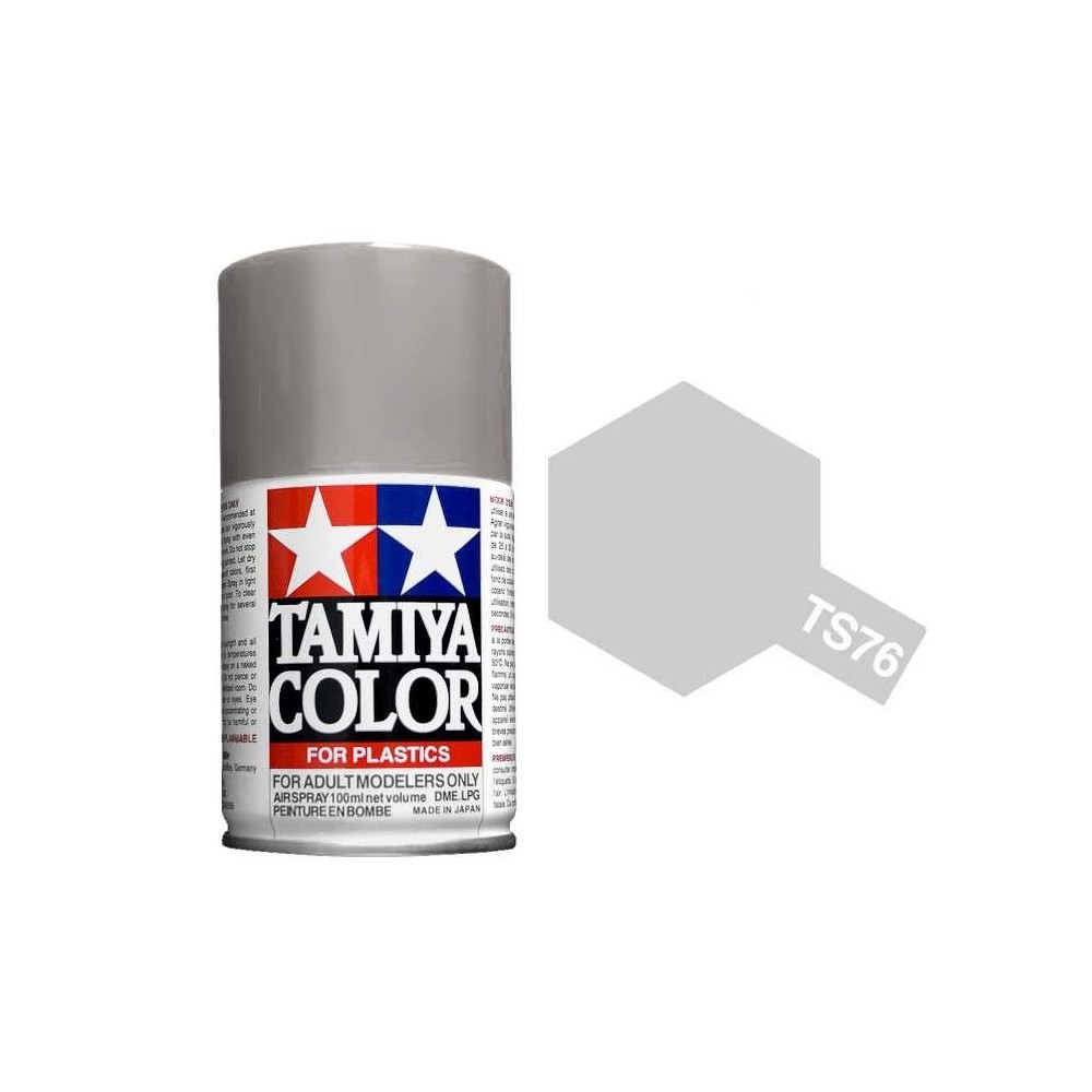 Peinture bombe Argent Clair Métal brillant TS76 Tamiya 85076