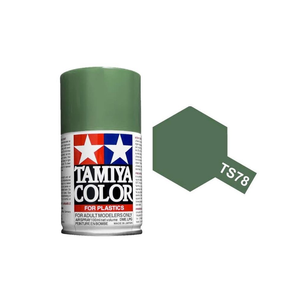 Peinture bombe Gris campagne mat TS78 Tamiya Tamiya 85078 - 1