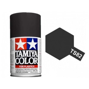Peinture bombe Noir Caoutchouc mat TS82 Tamiya Tamiya 85082 - 1
