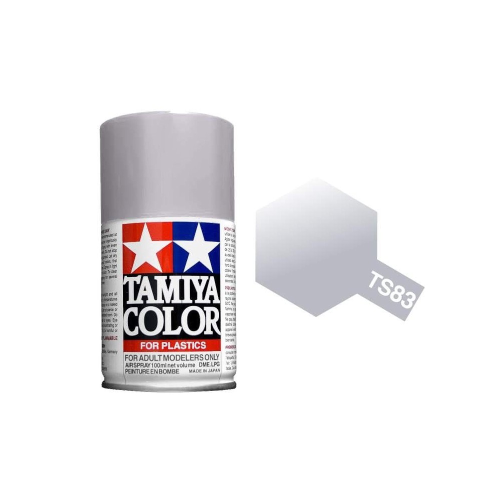 Peinture bombe Argent Métal brillant TS83 Tamiya Tamiya 85083 - 1