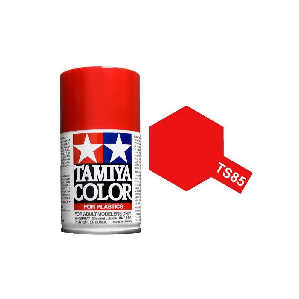 Peinture bombe Rouge Mica Vif brillant TS85 Tamiya Tamiya 85085 - 1