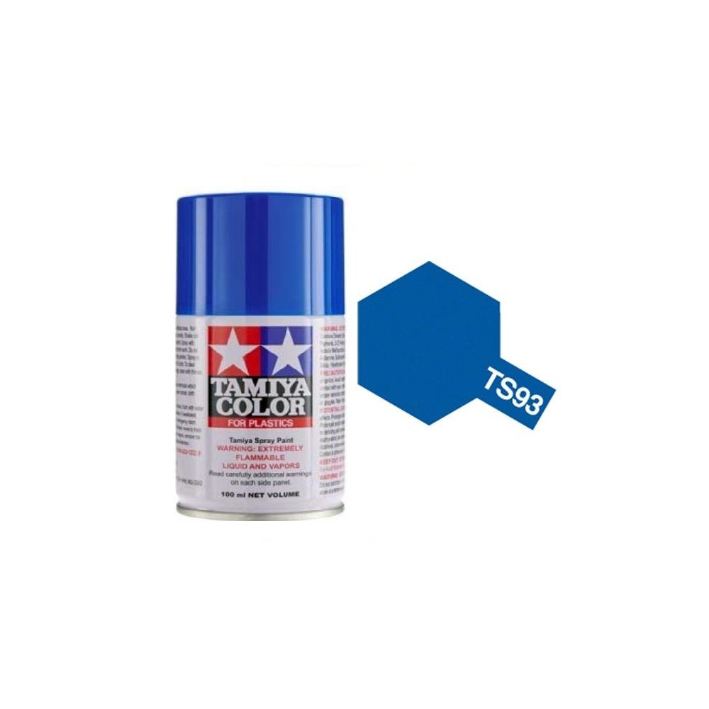 Peinture bombe Bleu Pur TS93 Tamiya 85093