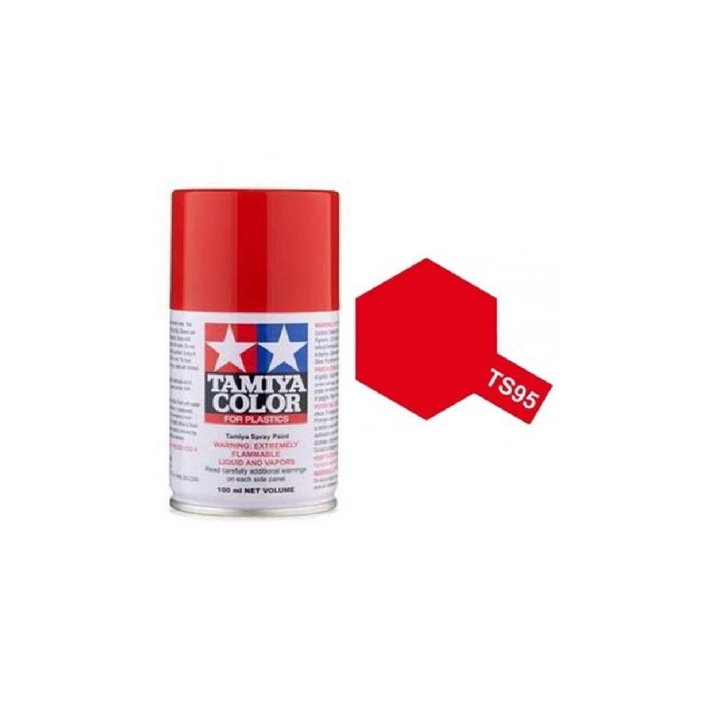 Peinture bombe Rouge Pur Métallisé TS95 Tamiya Tamiya 85095 - 1