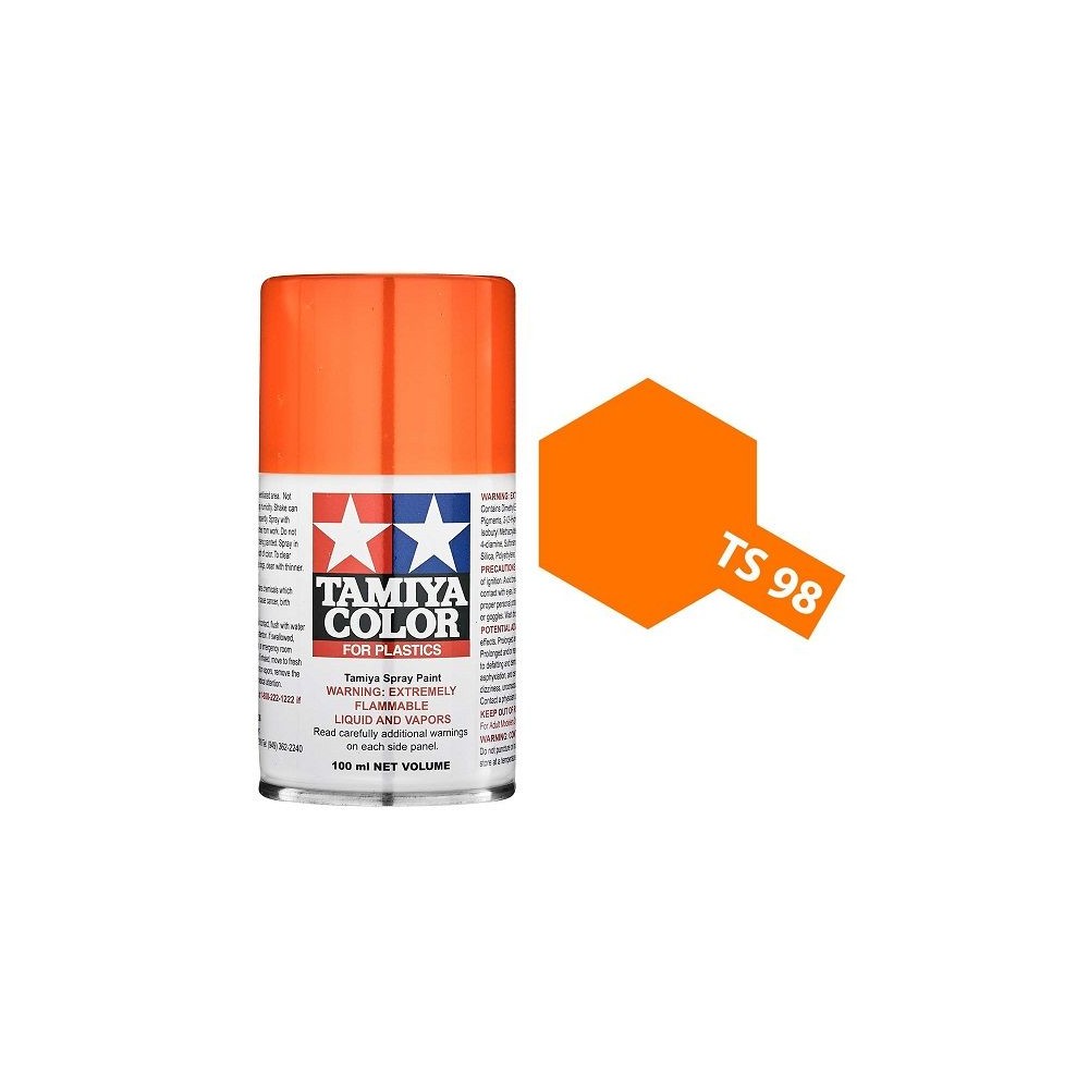 Peinture bombe Orange Pur TS98 Tamiya Tamiya 85098 - 1