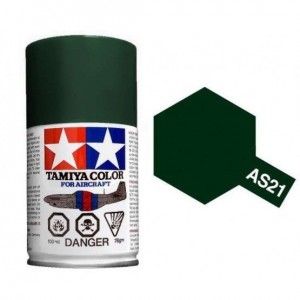 Peinture bombe Vert Foncé 2 Marine Jap. AS21 Tamiya Tamiya 86521 - 1