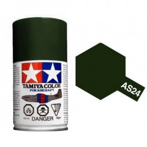 Peinture bombe Vert Foncé Luftwaffe AS24 Tamiya Tamiya 86524 - 1