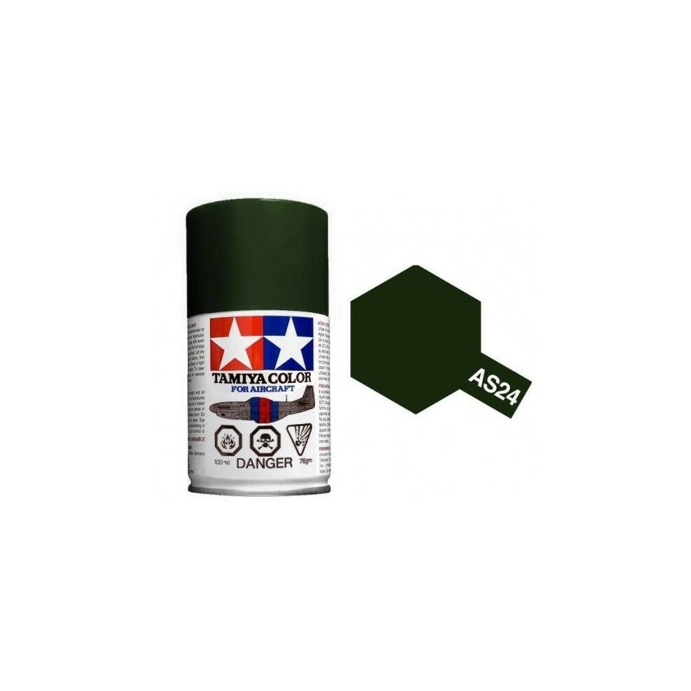 Peinture bombe Vert Foncé Luftwaffe AS24 Tamiya Tamiya 86524 - 1