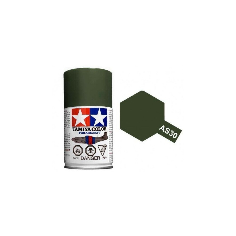 Peinture bombe Vert Foncé RAF AS30 Tamiya Tamiya 86530 - 1