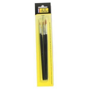 Heller H9901 Set de 4 pinceaux n° 3/0 - 3 - 6 - 10  HEL-9901 - 1