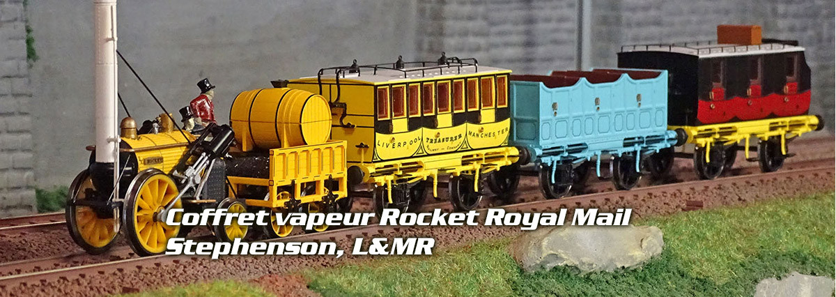Hornby R3956 Coffret locomotive à vapeur, Rocket Royal Mail Stephenson, L&MR
