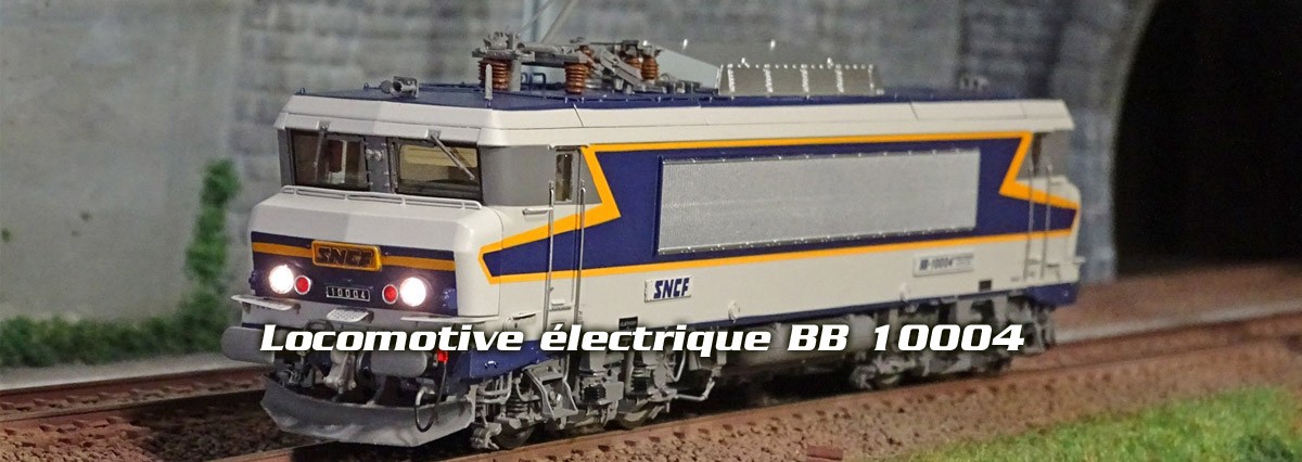 Ls Models 10488 Locomotive électrique BB 10004, SNCF, Gris Argent /Bleu, grande cabine, Strasbourg
