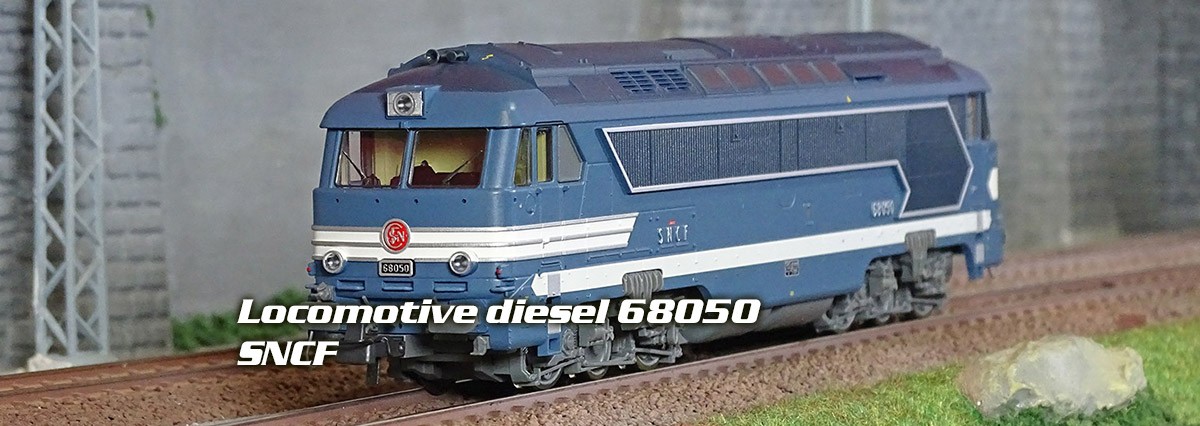 Roco 70461 Locomotive diesel 68050, SNCF, livrée bleue, digitale sonore