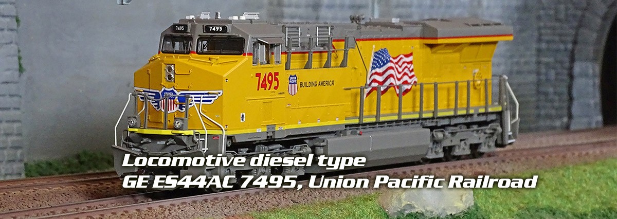 TRIX 25440 LOCOMOTIVE DIESEL TYPE GE ES44AC 7495, UNION PACIFIC RAILROAD, DIGITALE SONORE