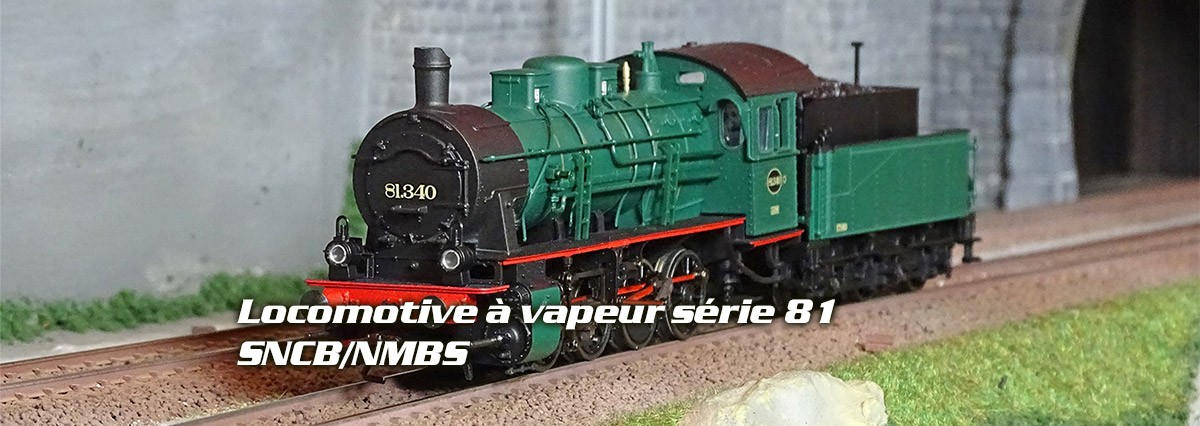 Trix 25539 Locomotive à vapeur série 81, SNCB/NMBS, livrée vert mousse/noire, digitale sonore