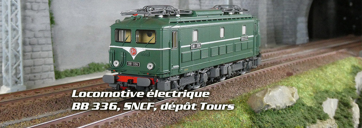 Piko 97426 / 97427 Locomotive électrique BB 336, SNCF, dépôt Tours
