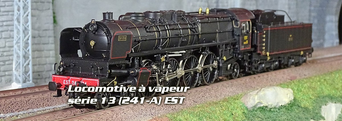 Trix 25241 Locomotive à vapeur série 13 (241-A) EST pour trains rapides, digitale sonore