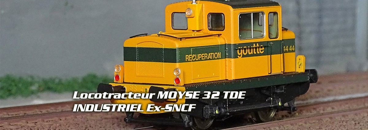 Ree Modeles MB125 Locotracteur MOYSE 32 TDE, INDUSTRIEL Ex-SNCF, Ferrailleur GOUTTE, ep. IV-V