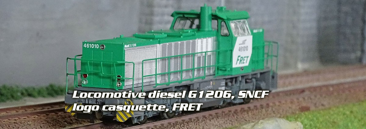 Piko 97801 Locomotive diesel G1206, SNCF, logo casquette, FRET