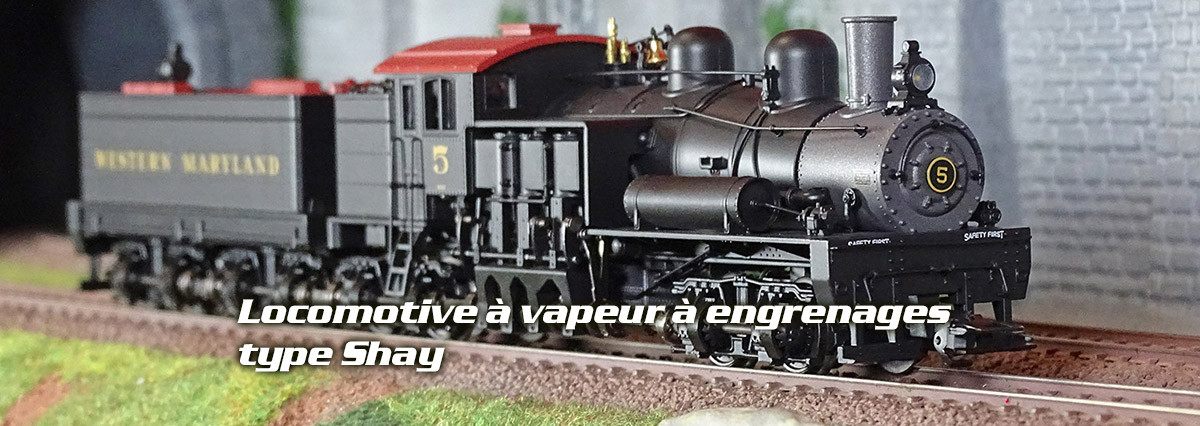 Trix 25700 Locomotive à vapeur américaine à engrenages type Shay, digitale sonore