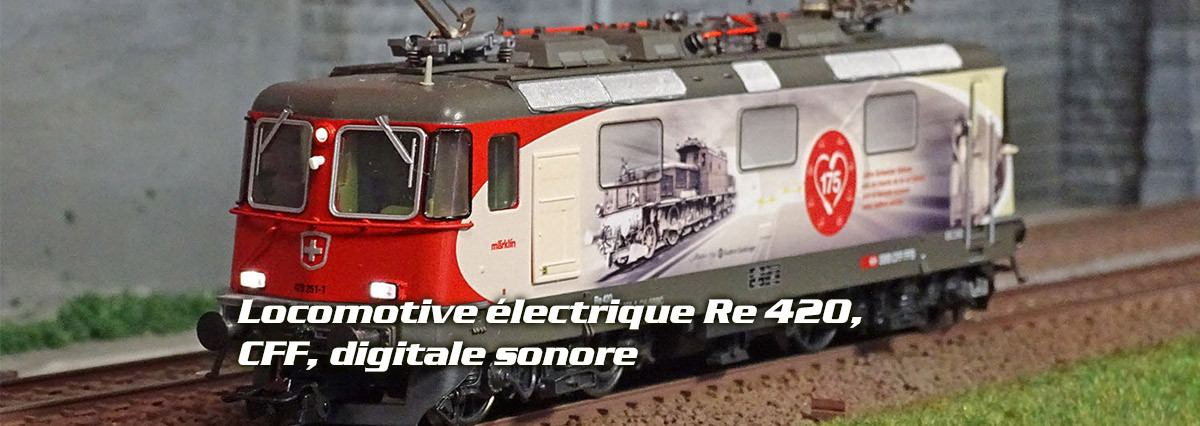 TRIX 25875 LOCOMOTIVE ÉLECTRIQUE RE 420, CFF, DIGITALE SONORE