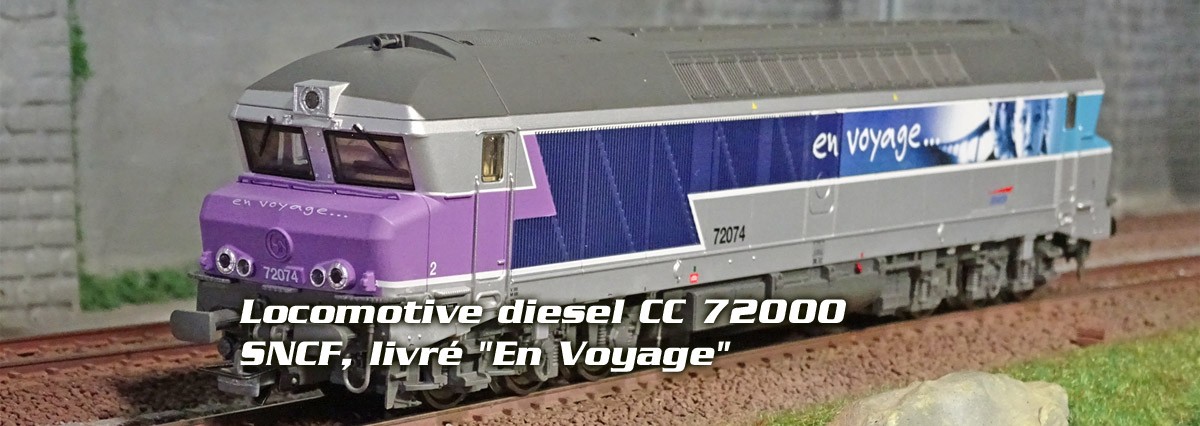 Jouef HJ2601 Locomotive diesel CC 72000, SNCF, livré "En Voyage"